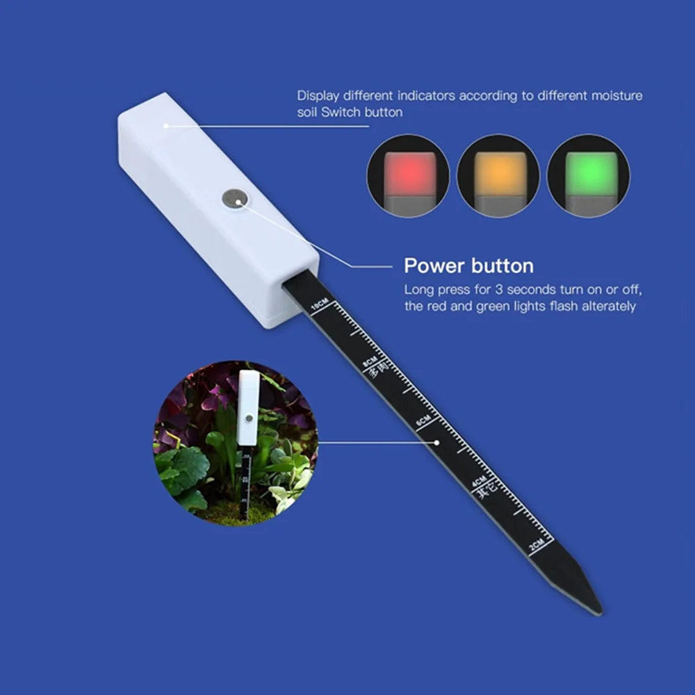 Universal Soil Moisture Sensor Soil Humidity Tester Garden Plant Detector Planting Humidity Meter For Home Planting