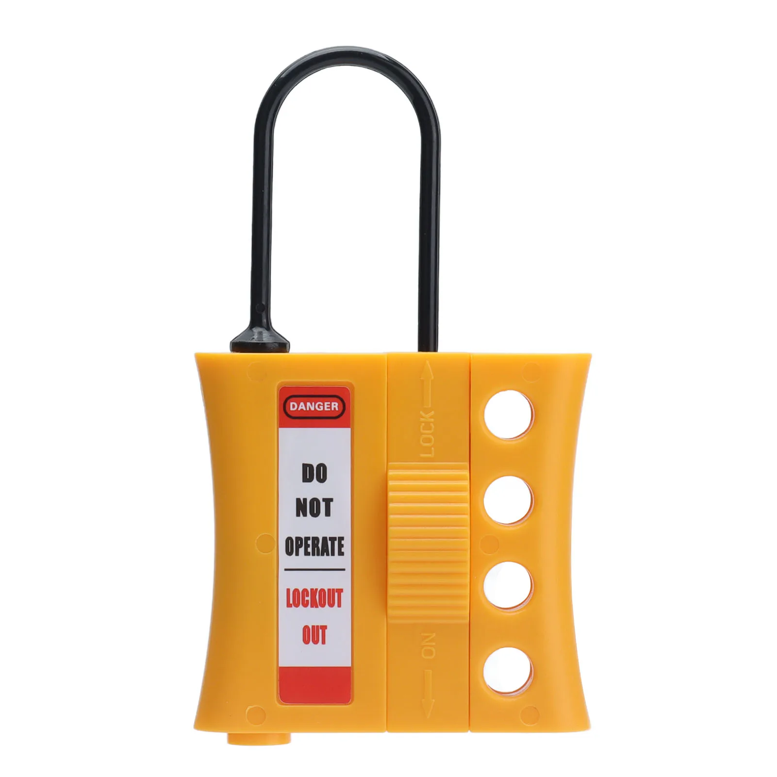 4 Hole Loto Hasp Hasp Tagout Stop Lockout Nylon+ABS 4 Hole Insulated Loto  Lock for 3‑6mm Keyholes Lockout Tagout Hasp