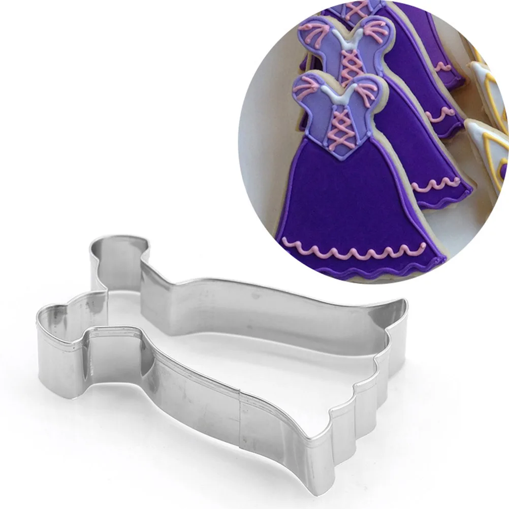 

9Pcs Cookie Cutter Set Stainless Steel Skirt Mold Biscuit Fondant Cake Cutter Baking Tools for Birthday DIY Skirt Mold
