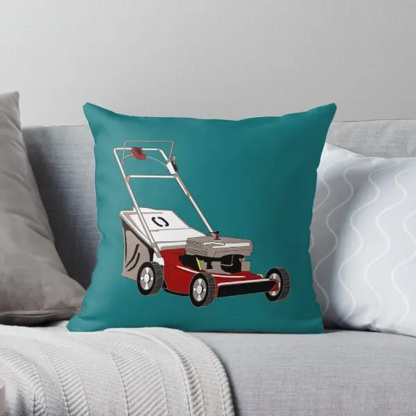 Lawnmower With Bagger  Printing Throw Pillow Cover Case Sofa Wedding Decor Comfort Bedroom Cushion Pillows not include One Side