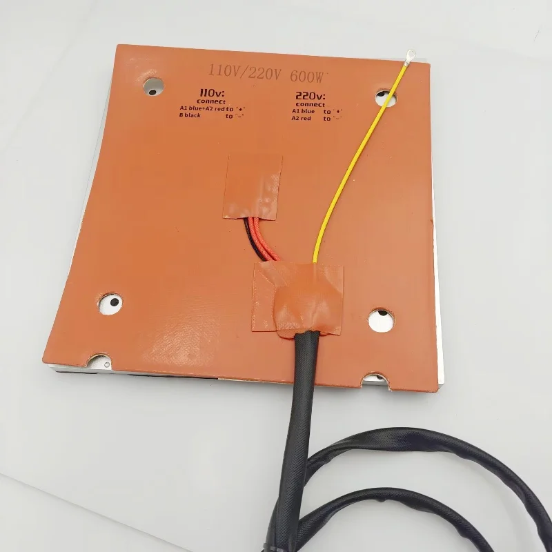 Funssor FLYINGBEAR S1 InfiMech TX 3D Printer Aluminum Alloy CNC Heat Bed Build Plate AC Silicone Heater Pad Upgrade Kit
