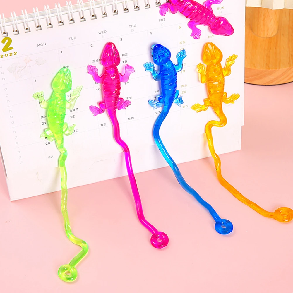 Stickys Wall Climbing Geckos Stress Relief Toy Safe For All Ages. Classroom Reward Fun
