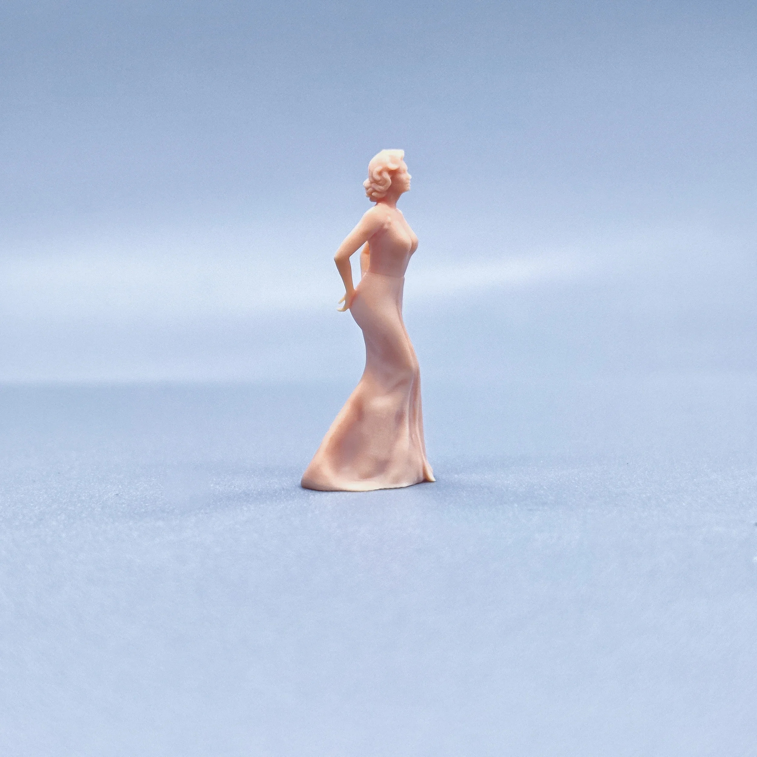 1/64 1/50 1/43 تماثيل مقياس نموذج الراتنج موقف قائم مارلين مونرو غير ملونة المنمنمات ديوراما رسمت باليد V908 #4