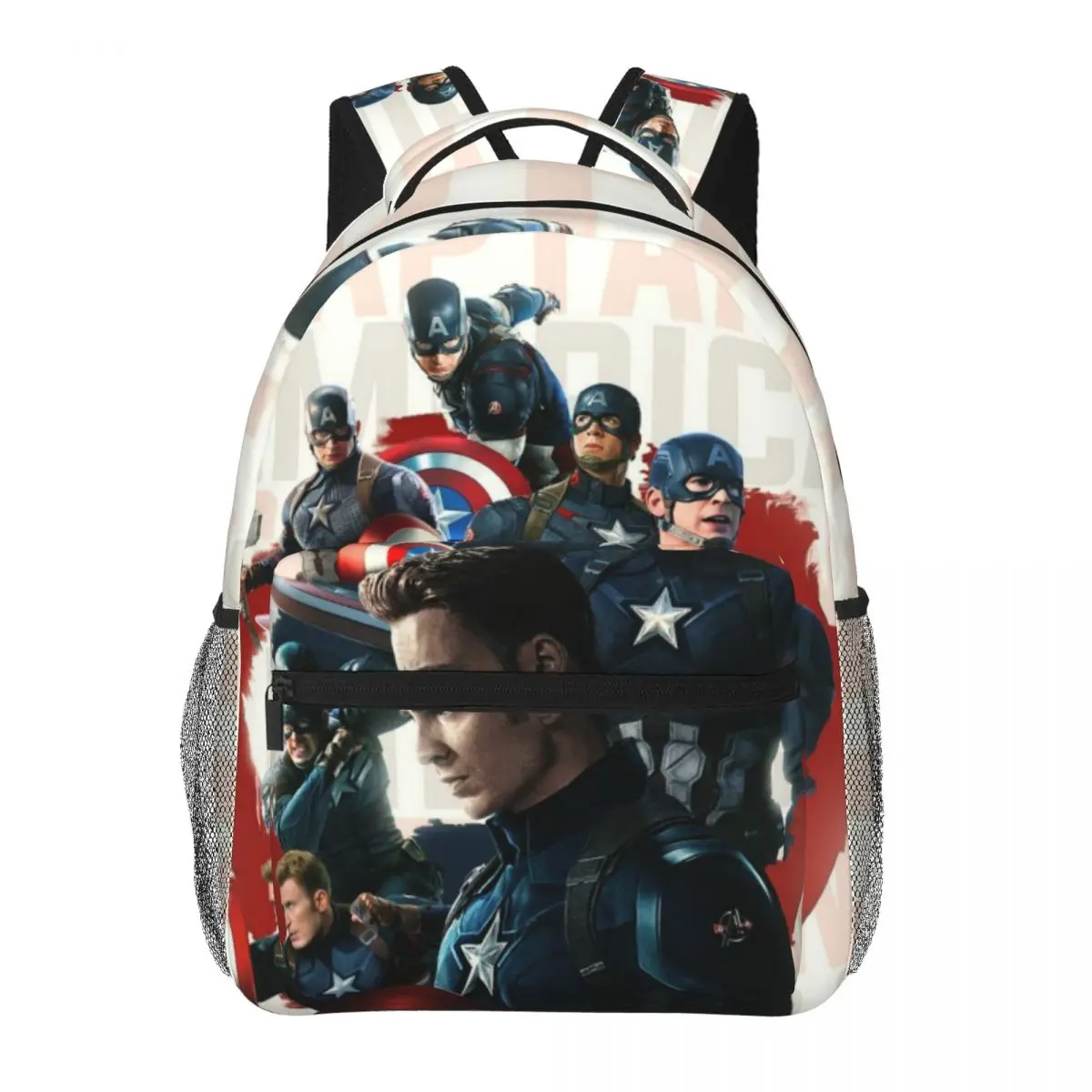 Captain America New Fashion High Capacity Waterproof College Backpack Trendy Laptop Travel Book Bag 17inch