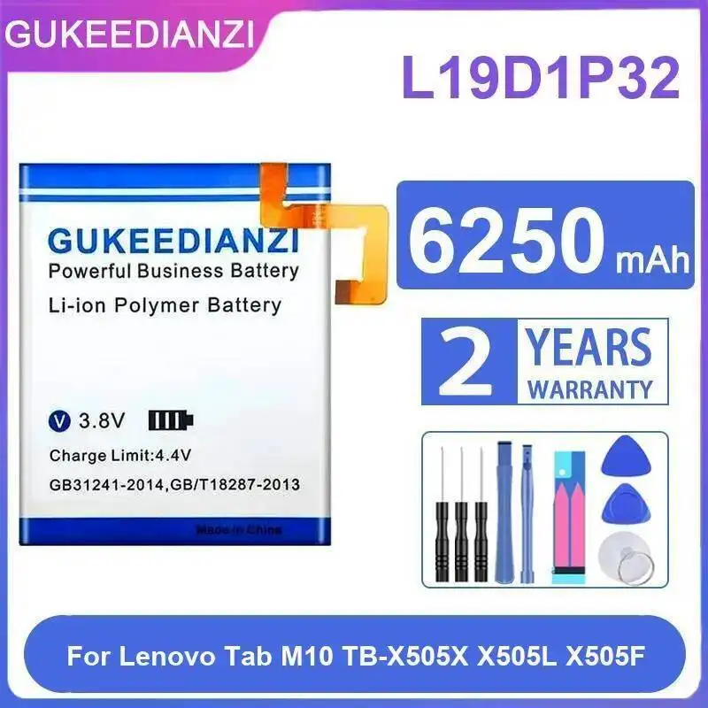 

6250 мАч аккумулятор для планшета надежный источник питания высокой производительности L19D1P32 для Lenovo Tab M10 TB-X505X X505L X505F