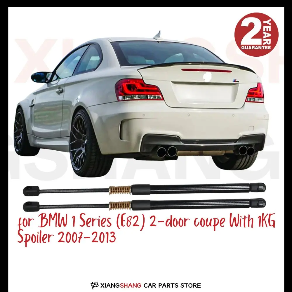 

2pcs Rear Tailgate Damper for BMW 1 Series (E82) 2-door coupe With 1KG Spoiler WITH SPRING Trunk Boot Gas Charged Gas Struts