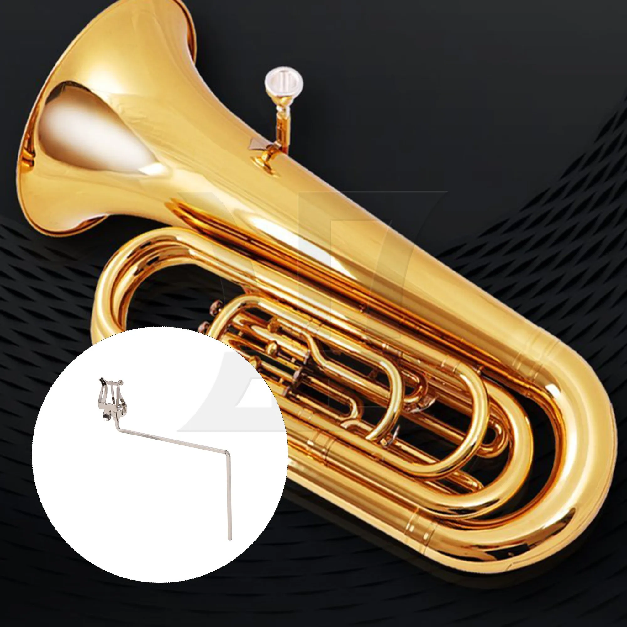 

Музыкальный зажим для нот Yibuyre 3 Vertical Ke'Yibuys из серебра и меди для духовых инструментов (труба, духовые духовые духовые духовые)