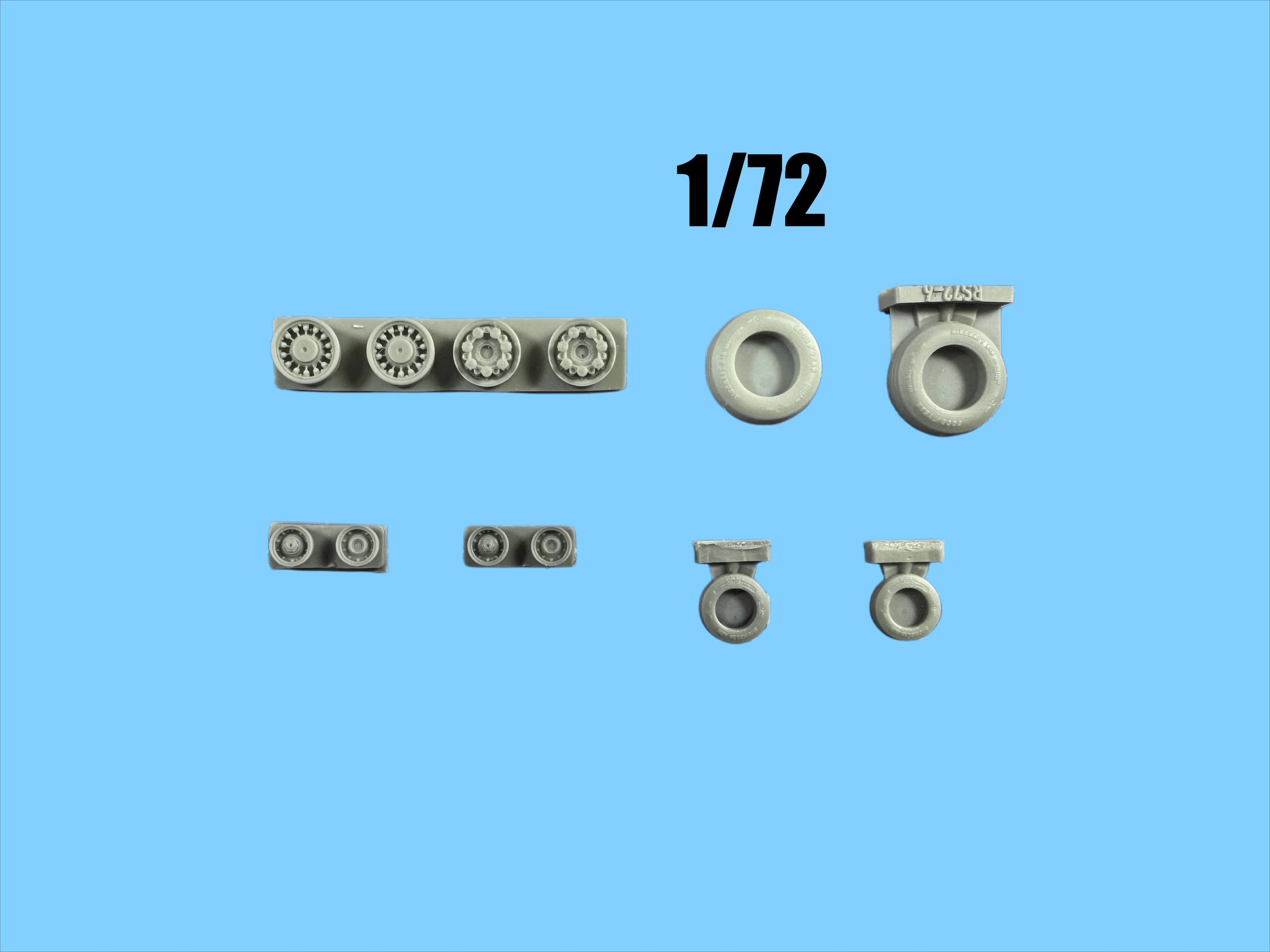 

1:72 Die Cast Resin Model Assembly Kit, GK, Resin Wheel, Unpainted, To Be Assembled (F14AB)
