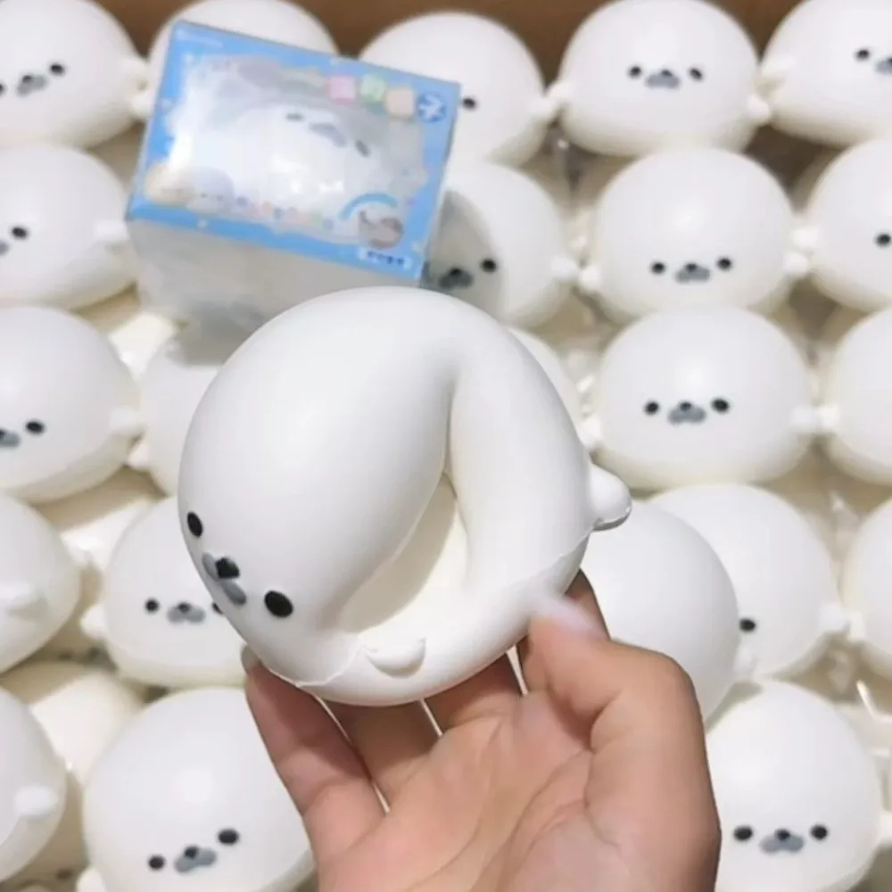 Slow Rebound Seal Squeeze Soft Texture Creamy Texture Seal Squishy Simulation Animal Cute Seal Fidget Gift Giving