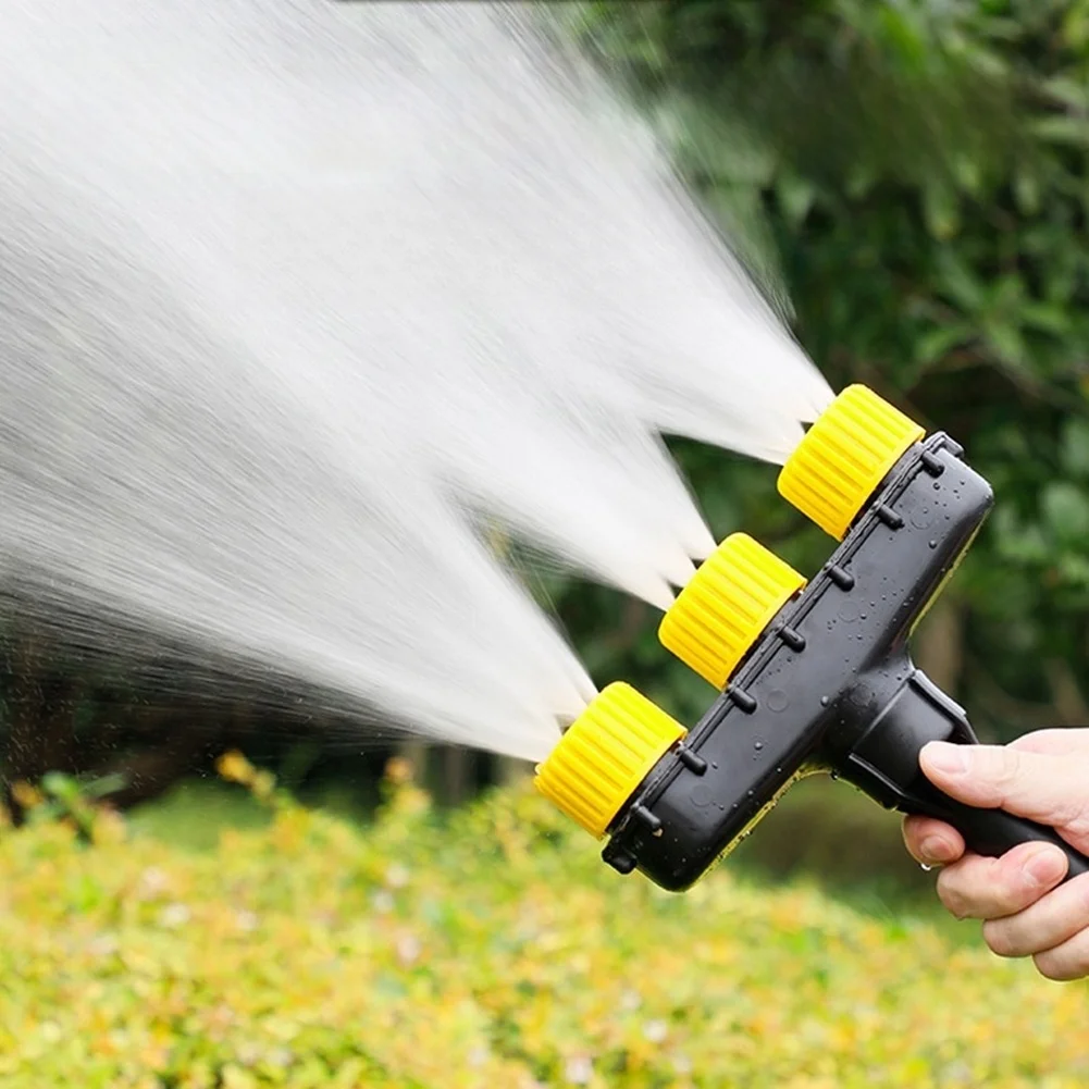3-Head Garden Atomizer Sprayer Nozzle for Outdoor Lawn Yard Farm Irrigation Fits 1/1 1.2 1.5 Inch Pipes Fine Mist