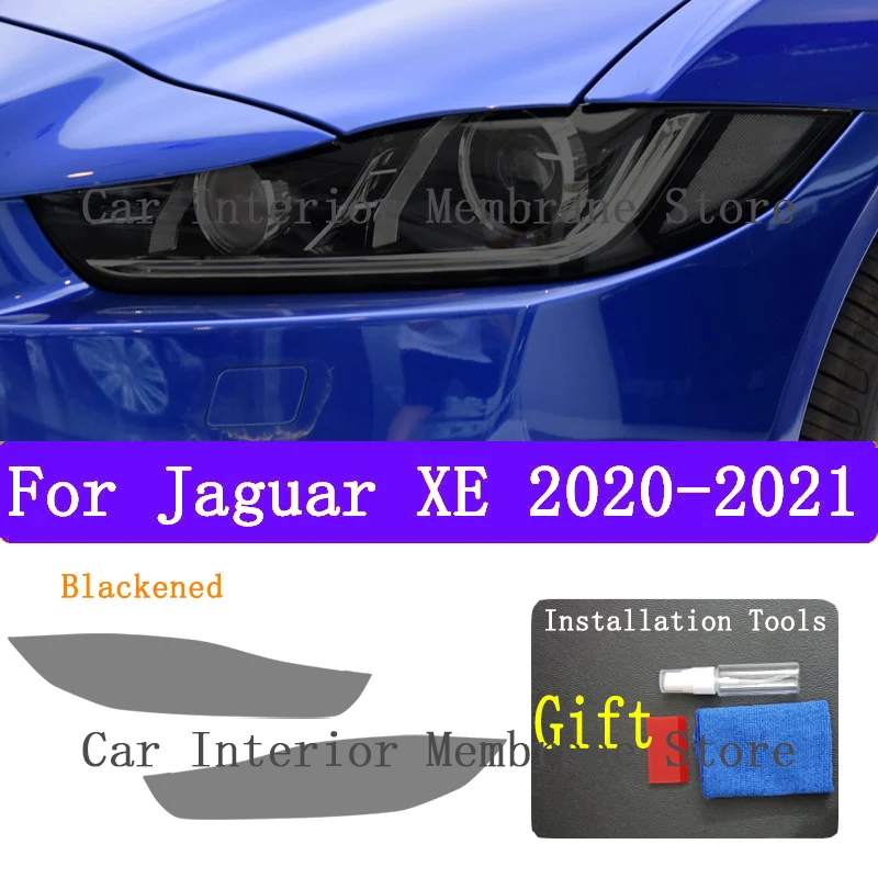

Для Jaguar XE X760 2020 2021, внешняя фара автомобиля, защита от царапин, передняя лампа, оттенок, защитная пленка из ТПУ, аксессуары, наклейка