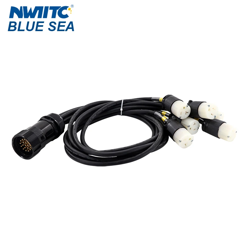 

1 Meter Socapex Edison 3 Break-Out 19-PIN 2.5mm2 LED Spotlights IP65 Rated for Theme Park Use