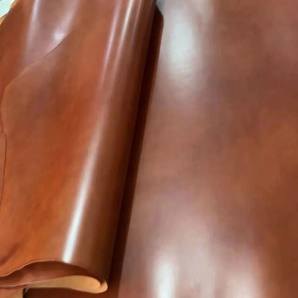 leather craft leather genuine leather about 1mm cowhide vintage veg. tanned leather craft brown caramel Vegetable handmade