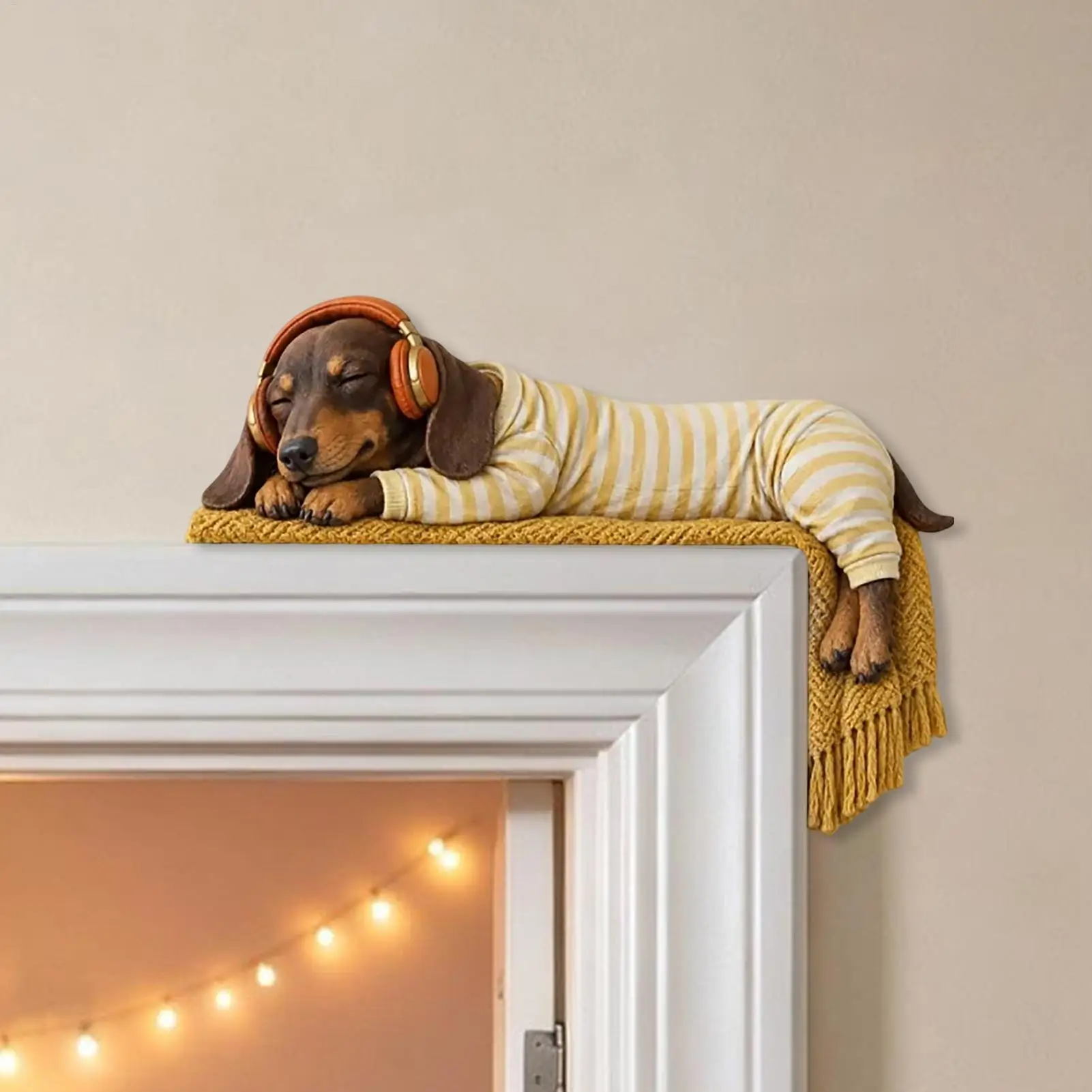 Door Frame Decor Realistic Indoor Top Doorway Wood Sign for Home Bedroom Christmas Living Porch Entryway Fall Dorm Party
