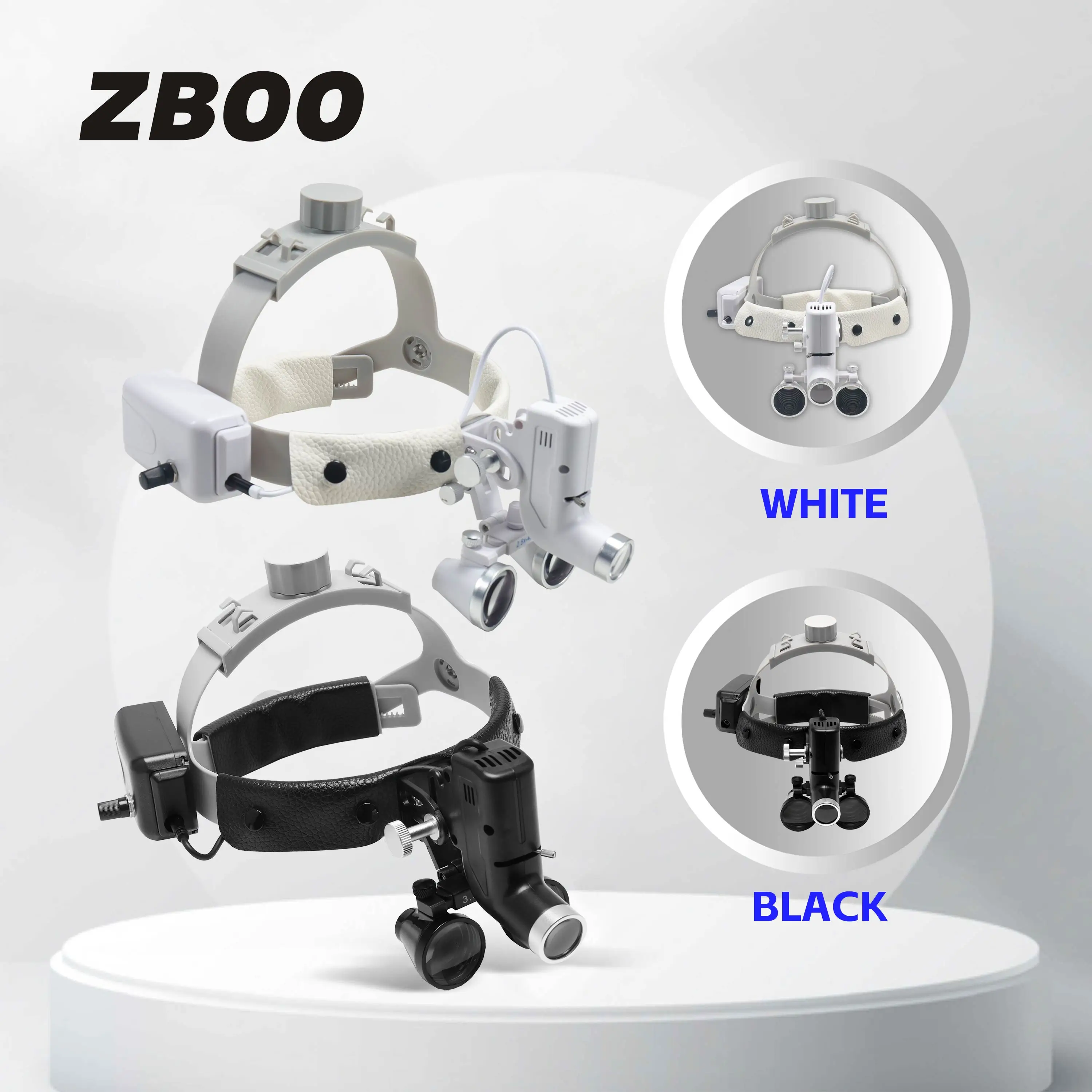 

2.5X/3.5X Dental LED Light Lamp Binocular Loupes Brightness Spot Adjustable Dental Lab 5W Headlamp For Surgical Headlight
