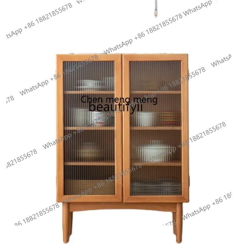 cn8350 LHY zq Sideboard Cabinet Living Room Tea Cabinet Kitchen Home Cupboard Simple Modern Locker Bedroom Storage Cabinet