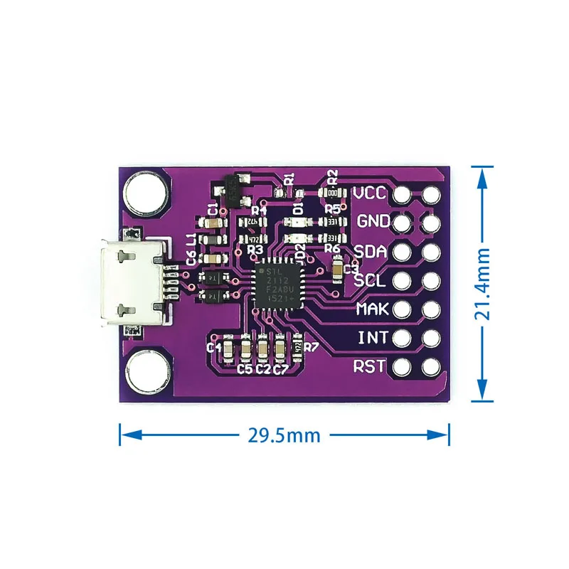 1~50Pcs MCU 2112 CP2112 Debugging Board USB to I2C Communication Module