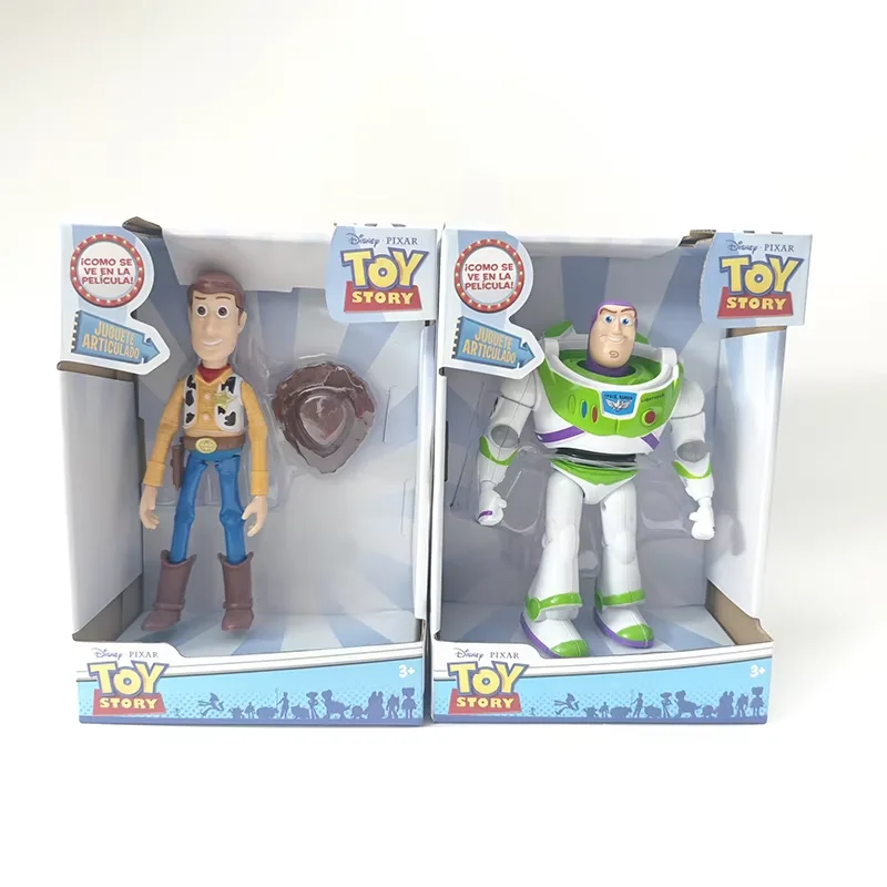 Süße Anime-Figur Buzz Lightyear Woody Desktop-Spielzeugmodell Ornament Puppe Sammlerstück Überraschungs-Geburtstagsgeschenk