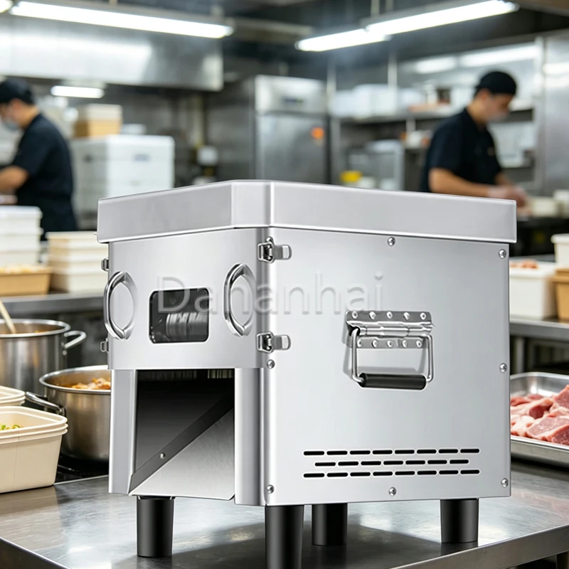 Commercial Electric Fresh Beef Slicer Hand Operated Pull-Out Vegetable Shredder Kitchen Appliance for Restaurant Use