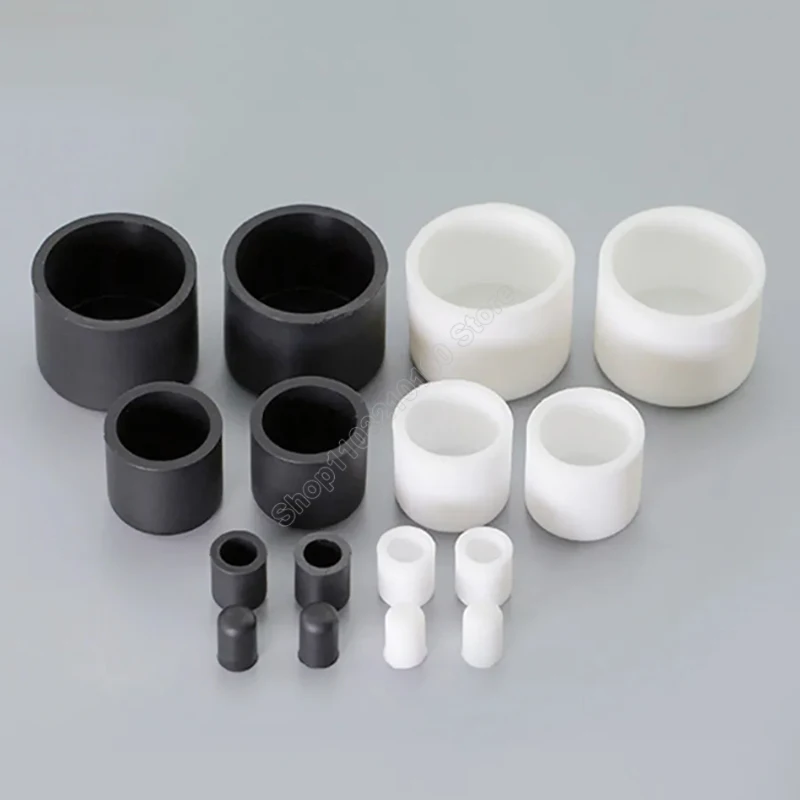 Silicone Rubber Round Caps ID 2.8-200mm Dust Seal Blanking End Stopper Protection Cover For Pipe Tube Furniture Pads White/Black