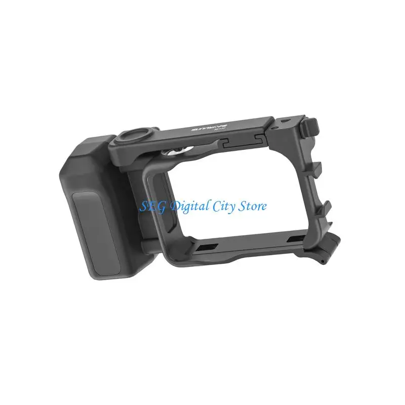 

U75B Shockproof Camera Holder With Cold Shoe Adapter For GO Camera Handle Cage for On Travel Content Creators Recording