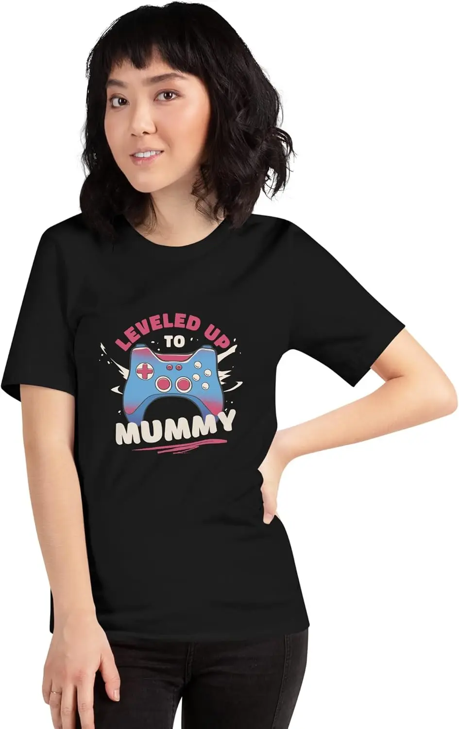 Leveled up to Mummy T-Shirt | New Mum Tshirt