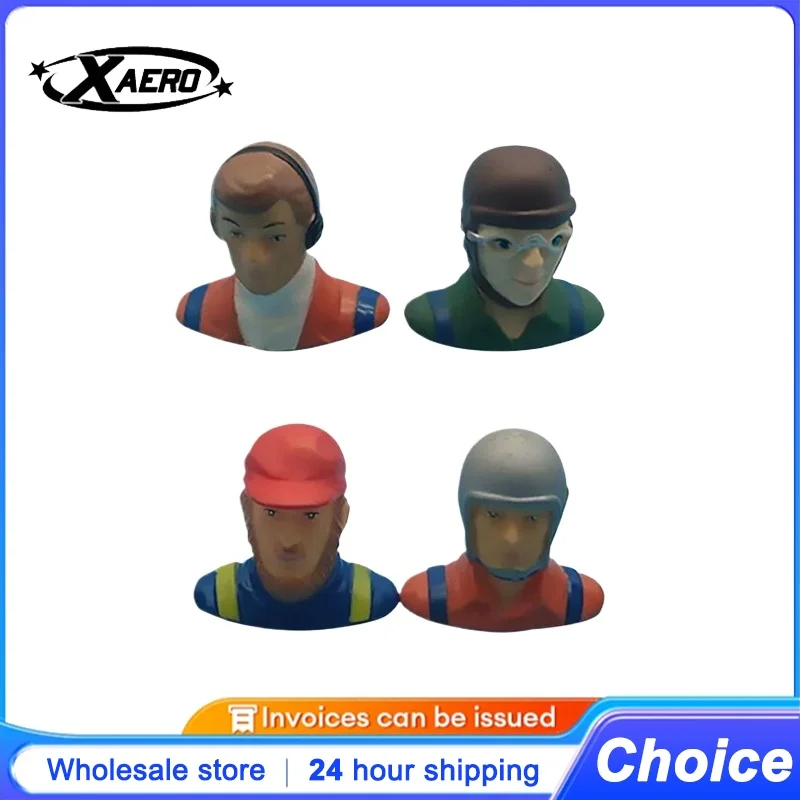 

XAERO 1/10 Scale RC Pilot Figure for RC Plane Car Truck, XFlight Hobby Model Toy, Green Orange Blue, 1PC, Fit 10-12" Vehicles
