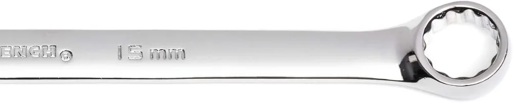 22-Piece 12-Point Long Pattern Metric Combination Wrench Set for Tight Spaces and High Torque