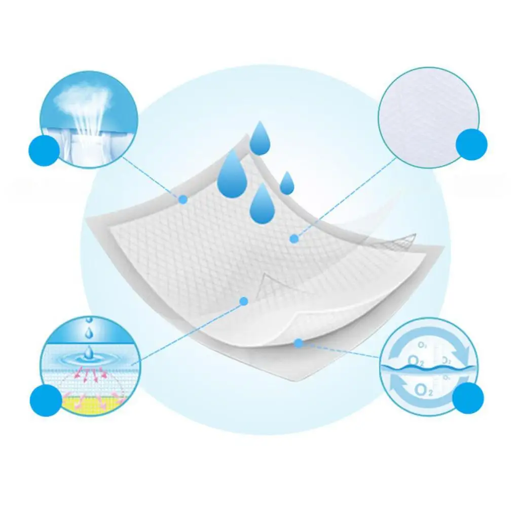 Urinary Incontinence Disposable Bed Pee Underpads Waterproof Absorbent Protector for Bedding Mattress Daily Use