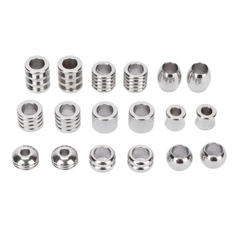 18Pcs Viking Hair Beads Stainless Steel High Hardness Perfect Size Simple Design Wide Application Dread Beads