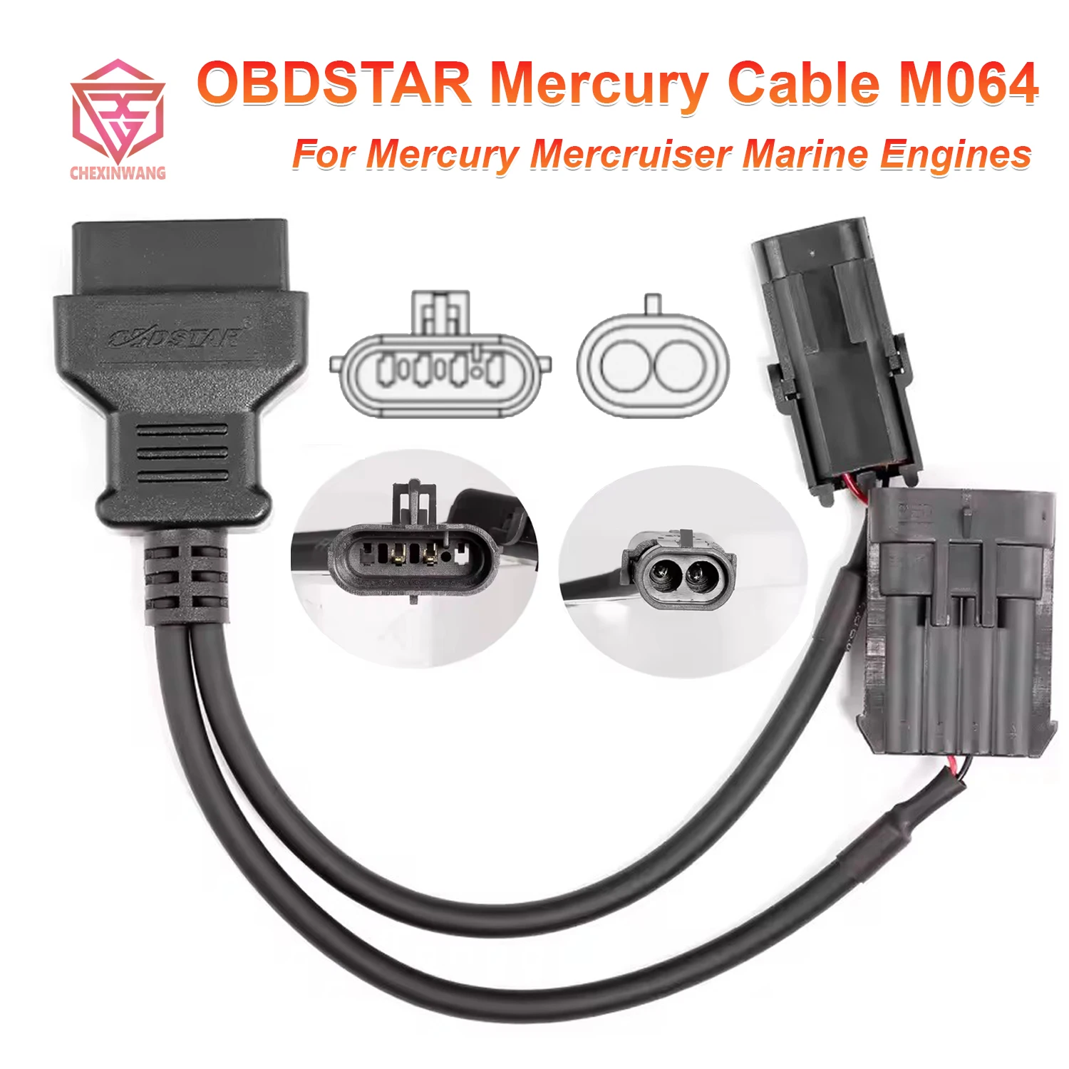 OBDSTAR M064 Cable for MERCURY Marine Diagnostic Table Compatible with OBDSTAR iScan for MERCURY Marine Diagnostic Table
