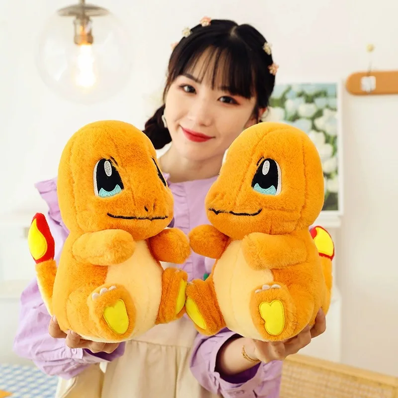 35-60cm tamanho grande pokemon charmander plushies squirtle dos desenhos animados anime peluche ornamento confortável boneca macia crianças brinquedo presente