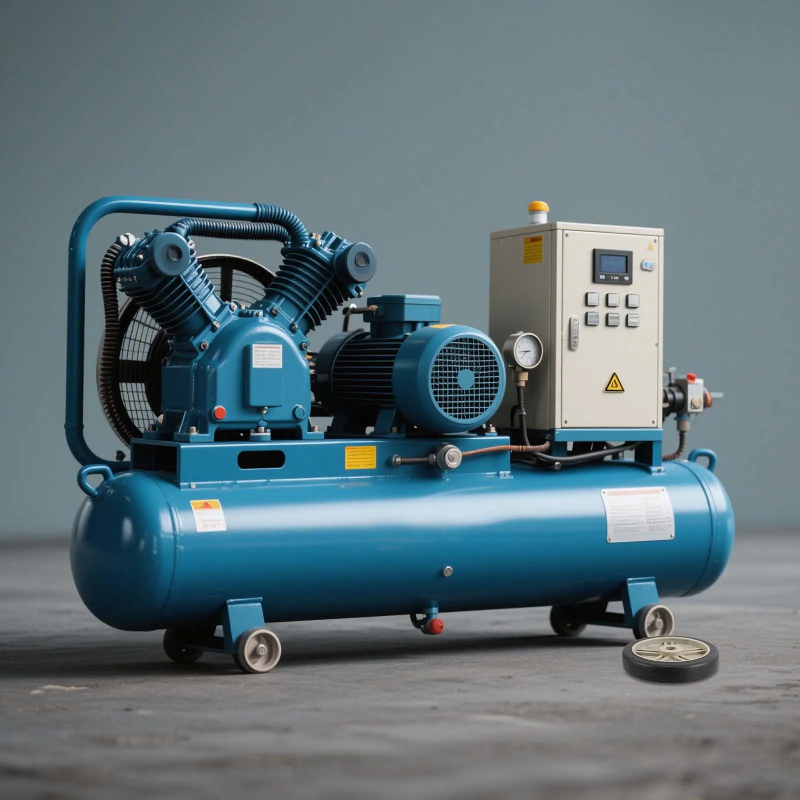 2Pcs Heavy Duty Inflatable Caster Wheels for Air Compressor Air Filled Swivel Casters Enhanced Mobility Reliable Performance