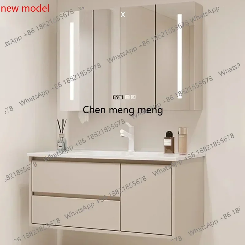 N138  Washbasin Vanity Bathroom Cabinets Mirror Wall Shelf Toilet White Bathroom Cabinets Display Casa Arredo Home Furniture