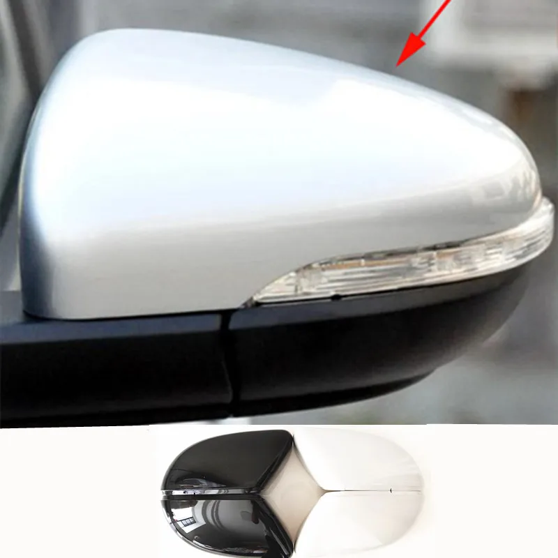 1Pair Side Mirror Cover For VW Golf 6 MK6 GTI R20 Touran 2011 2012 2013 2014 2015 Car Rearview Mirror Cap Automotive Accessories