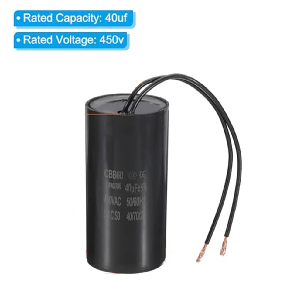 Efficient Motor Startup 450V AC Capacitor Plastic Shell Construction Robust Performance Shock Resistance 450V Run Capacitor