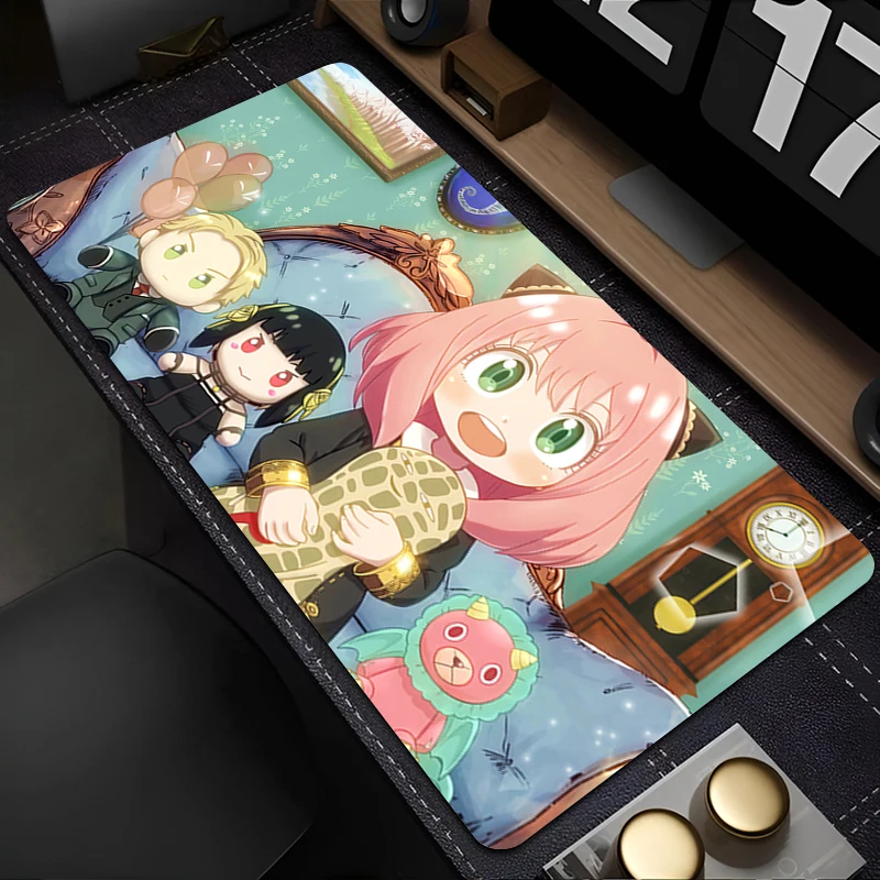 لوحة الماوس ملحقات الكمبيوتر لوحة المفاتيح مكتب حصيرة مكتب لوحة ماوس أنيمي الطبيعية S-spy X الأسرة المطاط المضادة للانزلاق الألعاب وسادة ممتدة