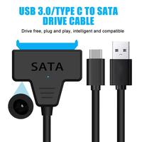 USB 3.0/Type C To SATA 3 Cable Sata To USB 3.0 Adapter Data Cable Notebook Type-c To Sata Easy Drive Wire 2.5in Hard Disk Cable