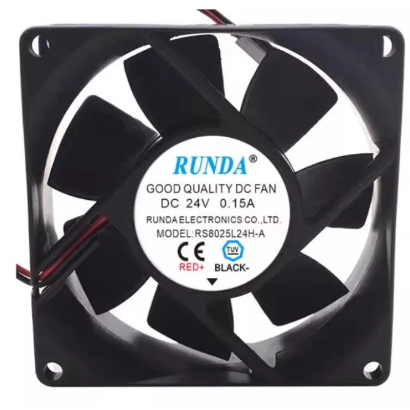 New Cooler Fan for RUNDA RS8025L24H-A 24V 0.15 8025 8CM welding machine inverter cooling fan 80*80*25MM