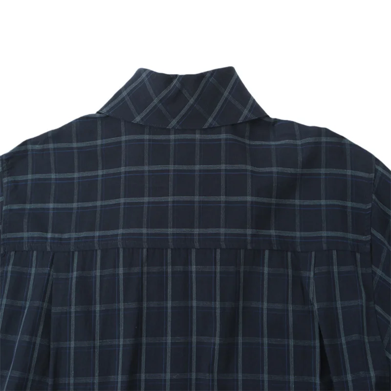 2025 outono moda na moda sexy lenço feminino verificar camisa de chiffon