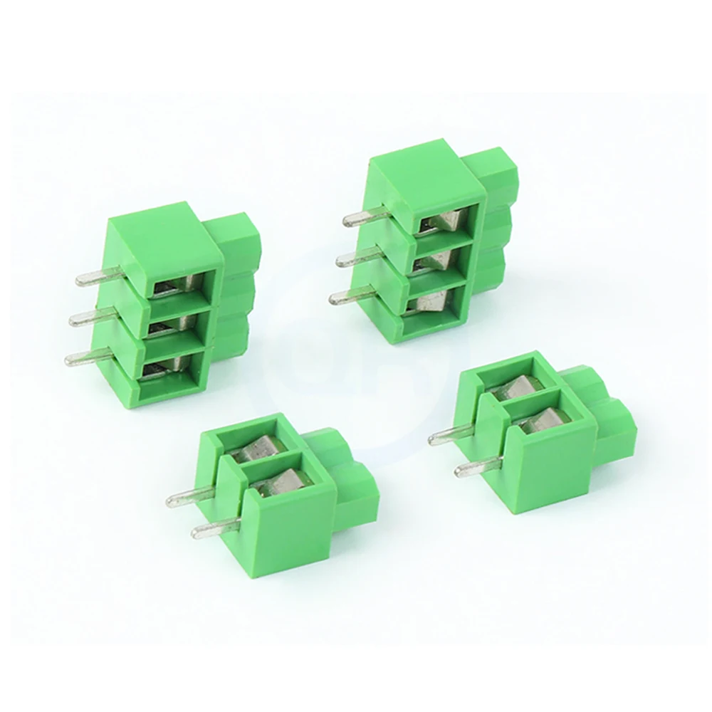 (10 pcs) KF 166 - 5.0MM Screw Type PCB Terminal Block Pitch 5.0MM Terminal Block Shrapnel Type Inline Connector 2~8P KF166 - 5.0