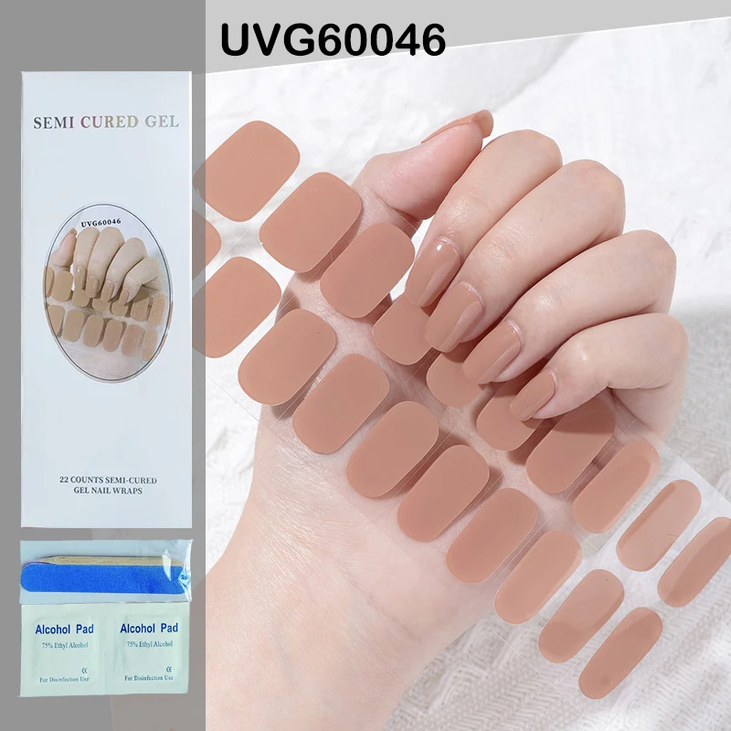 Gradient Aurora Semi Cured Gel Nail Strips Sparkly Shinning DIY Gel Polish Stickers for Nails Works with UV/LED Nail Lamps