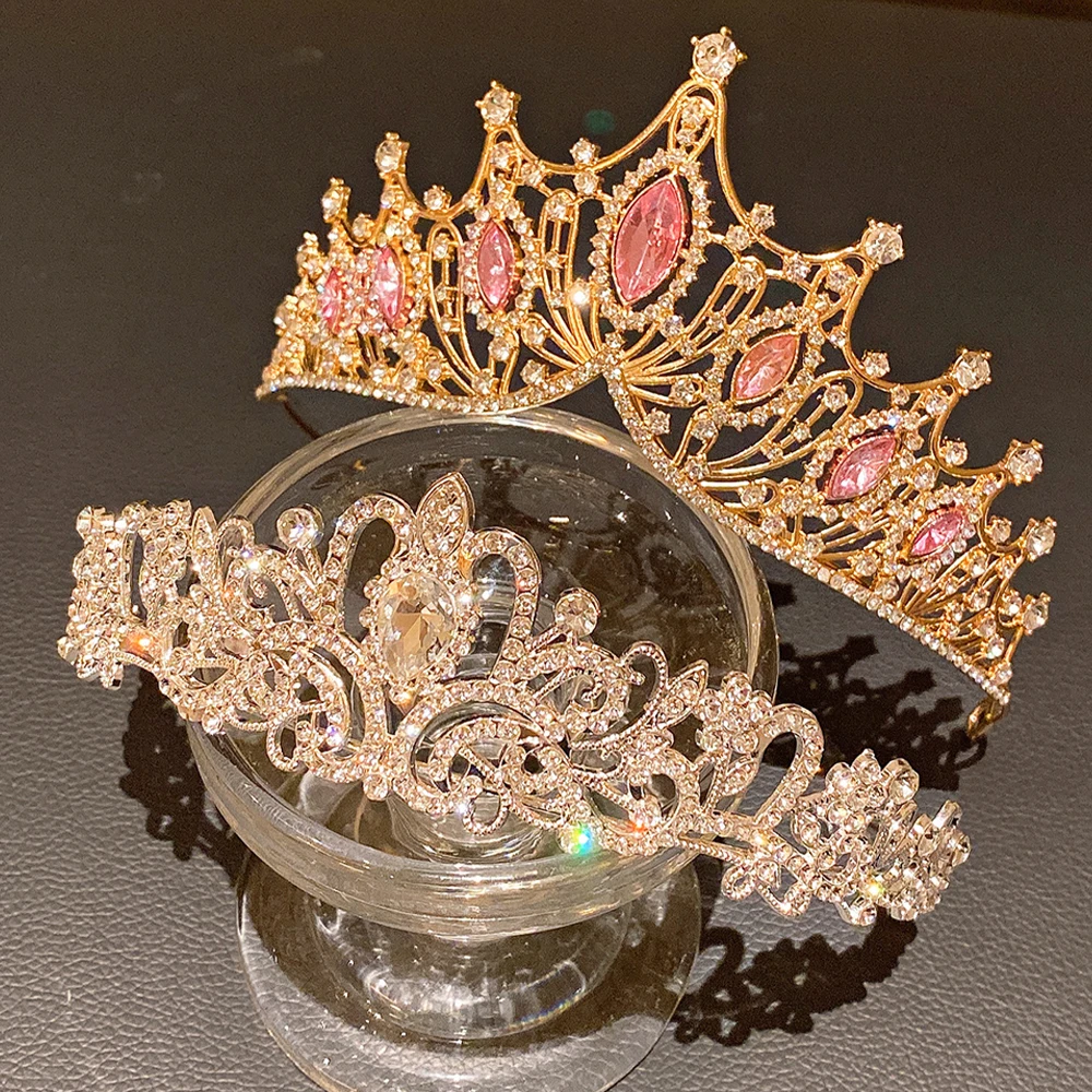 2 corone per spettacoli di feste di fascia alta di colore misto, regali ideali per matrimoni, compleanni, celebrazioni, cerimonie di arrivo delle donne