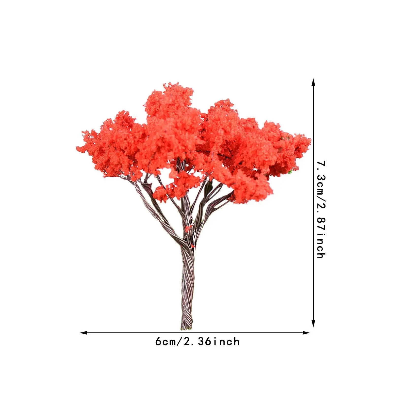 10 sztuk modeli kolejowych, drzewka, sztuczne drzewka, miniaturowa symulacja architektury do piaskownicy, ogrodu.