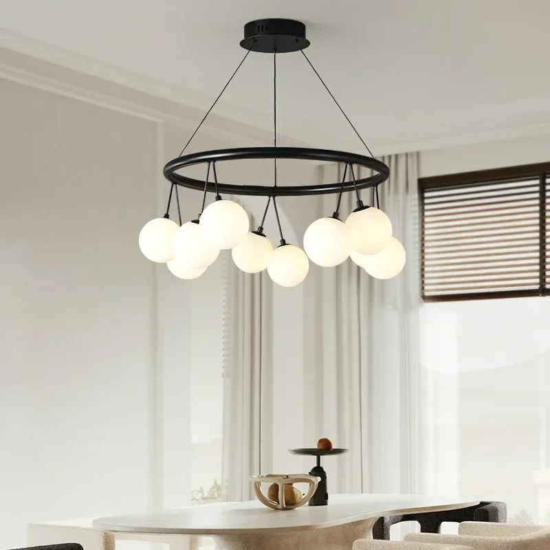 

Minimalist Nordic Pendant Lamp Designer Restaurant Light Bedroom Entrance Magic Bean Molecular Lamp Lighting Suspension Design