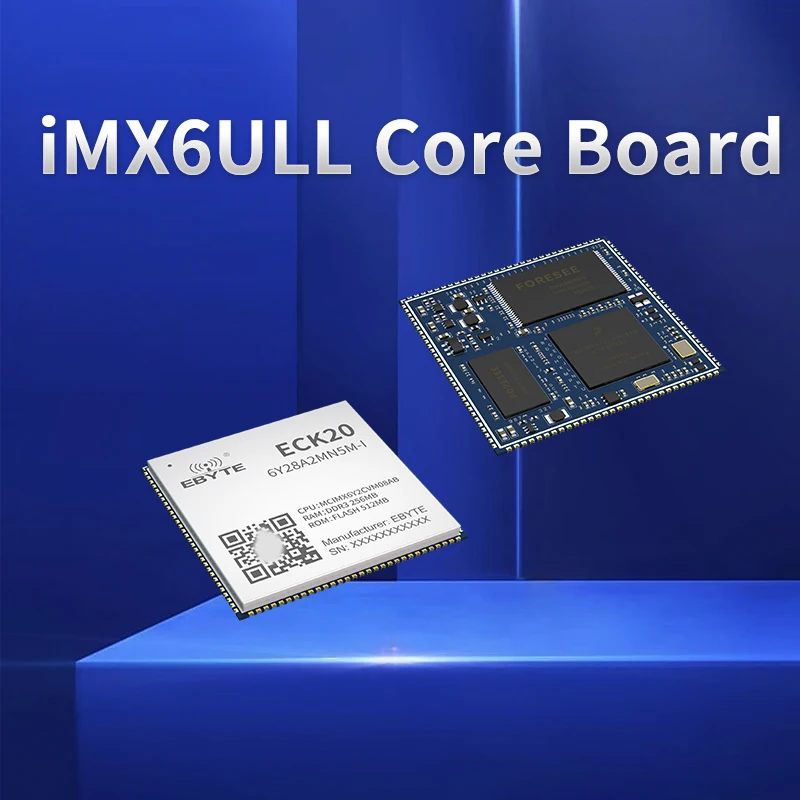 

EBYTE iMX6ULL System On Board Core Board Linux QT Industrial Grade 256MB/515MB DDR3 Stamp Hole Antenna