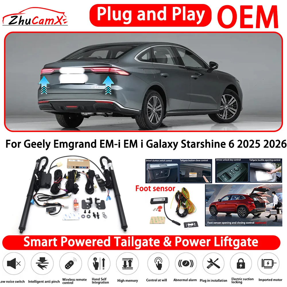 for Geely Emgrand EM-i EM i Galaxy Starshine 6 2025 2026 OEM Smart Powered Tailgate Power Liftgate Automatic Rear Trunk Tailgate