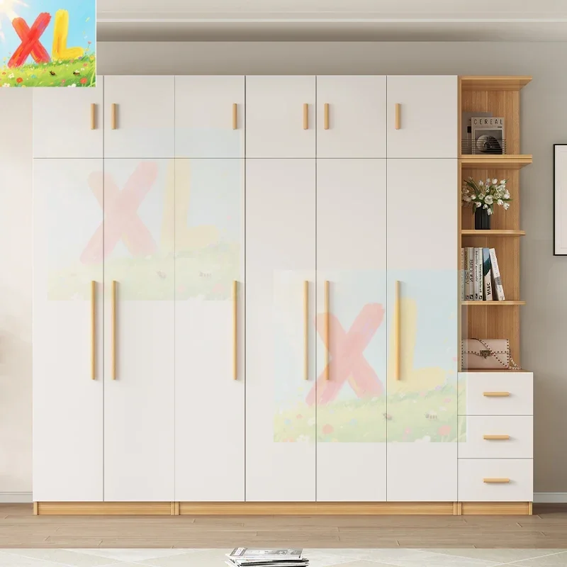 

Wardrobe modern simple household bedroom small flat door storage locker rental room simple clothes cabinet