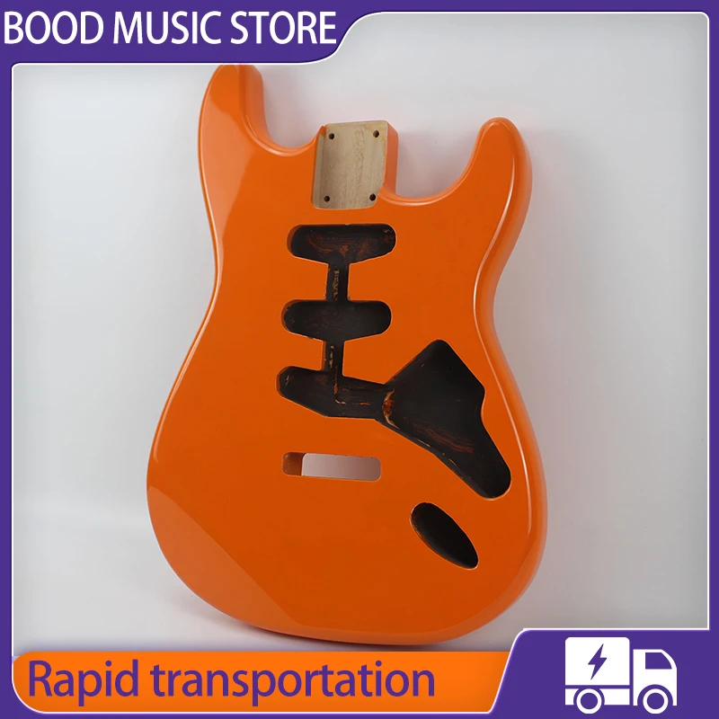 Orange st Electric Guitar Body Alder wood DIY Guitar