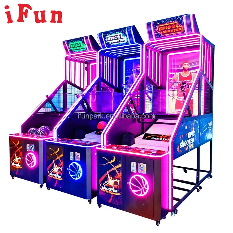 Indoor 55 Inch Big Screen Basketball Game Machine Epic Basketball Storm Arcade Basketball Shooting Game